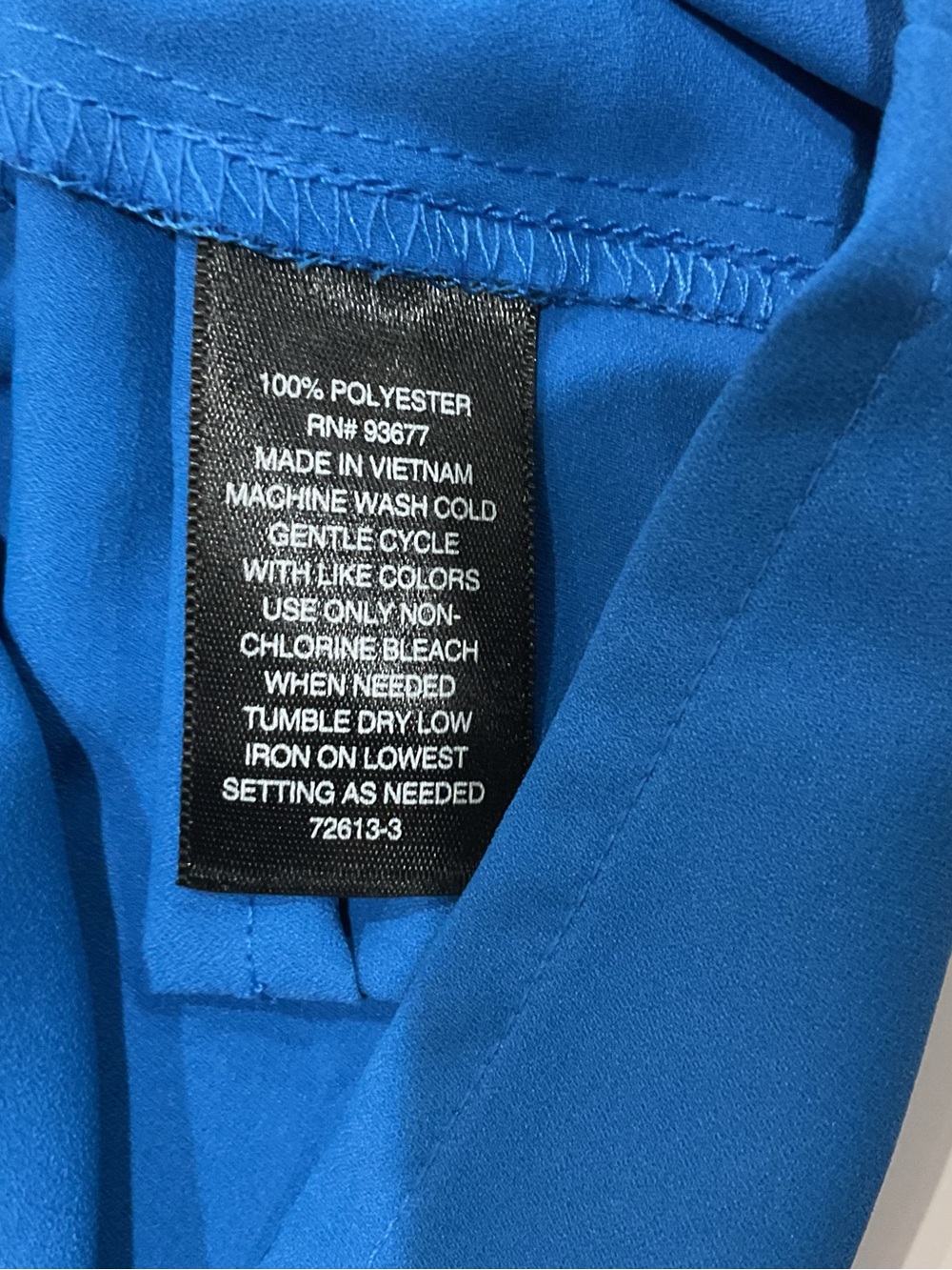 Worthington Vibrant Blue Button‑Up Blouse — Size XL (Like New) - Picture 4 of 6